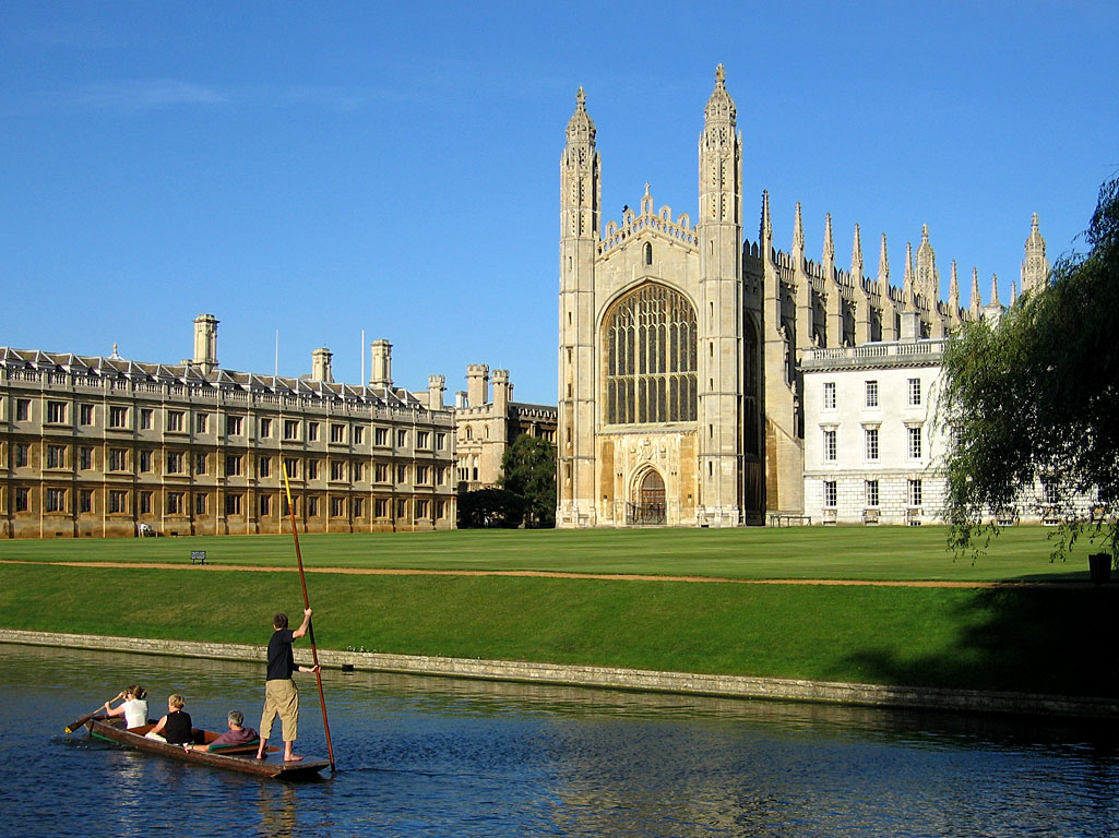 King's College Chapel viewed from the Backs in Cambridge